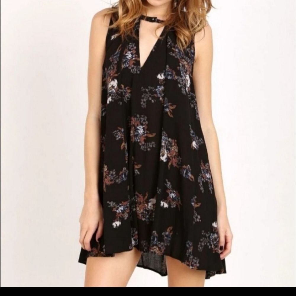 Free People Snap Out Of It Sleeveless Trapeze Tunic Dress